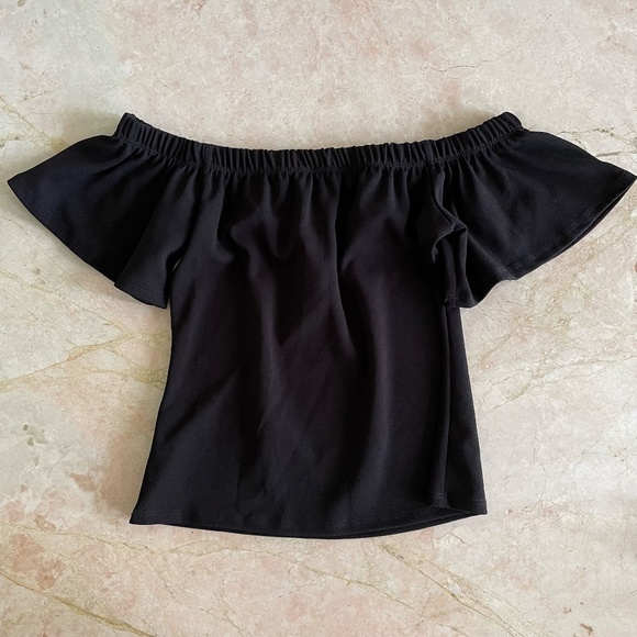 Bluebell Y2k Rose Embroidered Off the Shoulder Top - Picture 5 of 6